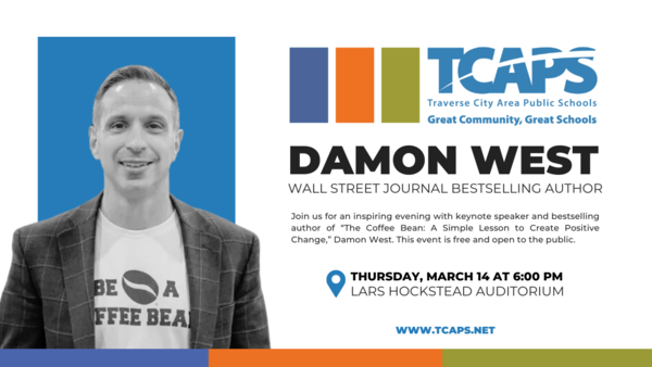 Speaker Damon West comes to Lars Hockstead Auditorium, March 14, 2024 at 6PM.